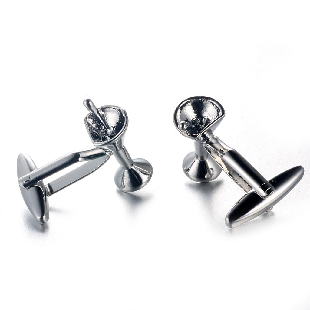 Cufflinks Silver Set - Boutons de manchette pour hommes en