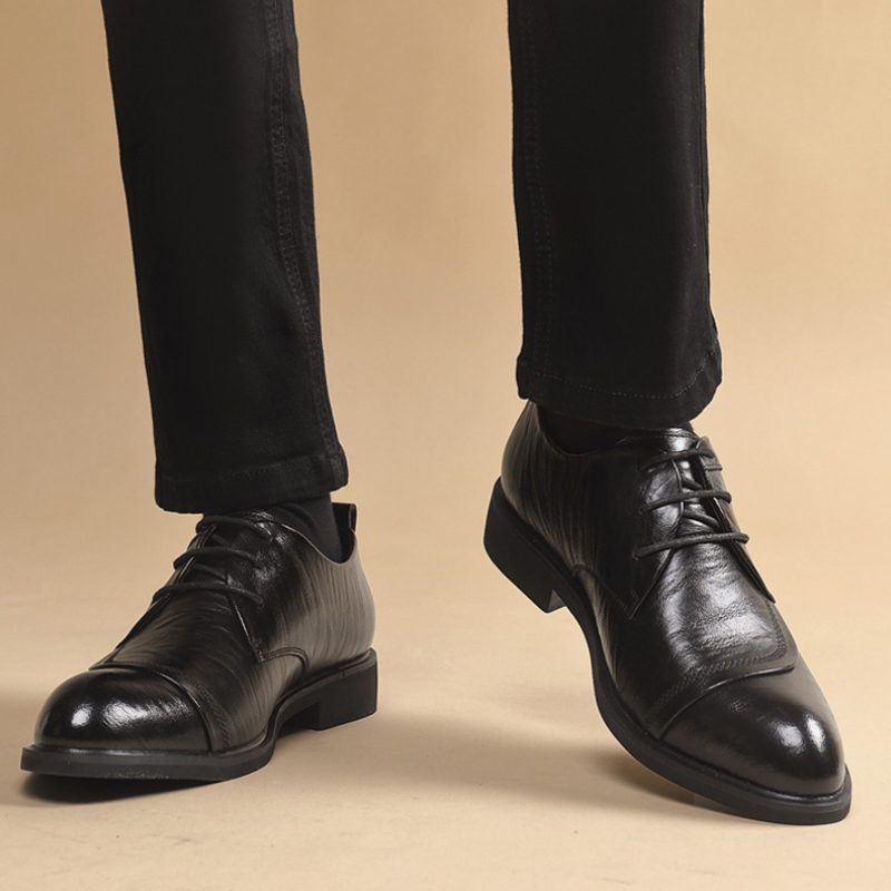 Men Formal Party Wear Dress - Chaussures Oxford en cuir avec détails