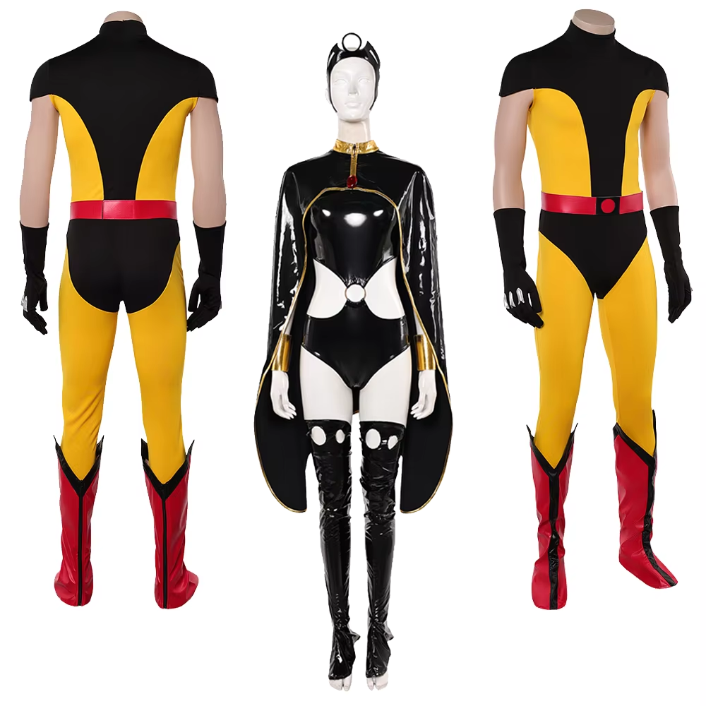 Men Formal Wear With Boots - Costume de cosplay Wolf Logan, combinaison