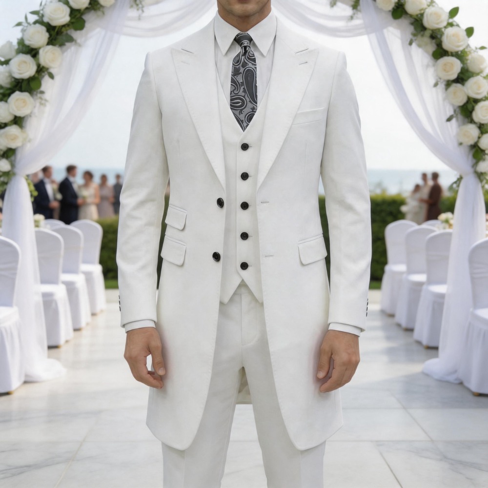 Formal Men Party Wear Jacket - Costume homme slim fit 3 pièces,