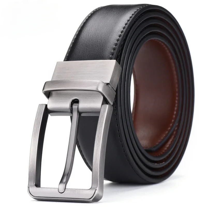 Men Formal Wear With Jeans - Ceinture double face pour hommes d'affaires