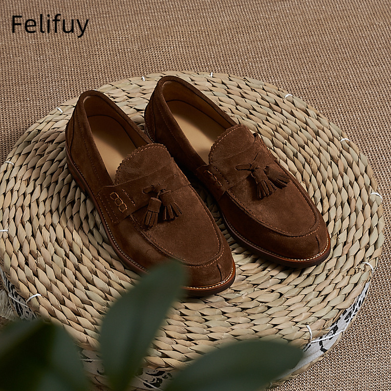 Men Formal Party Wear Dress - Nouvelles chaussures plates marron pour hommes