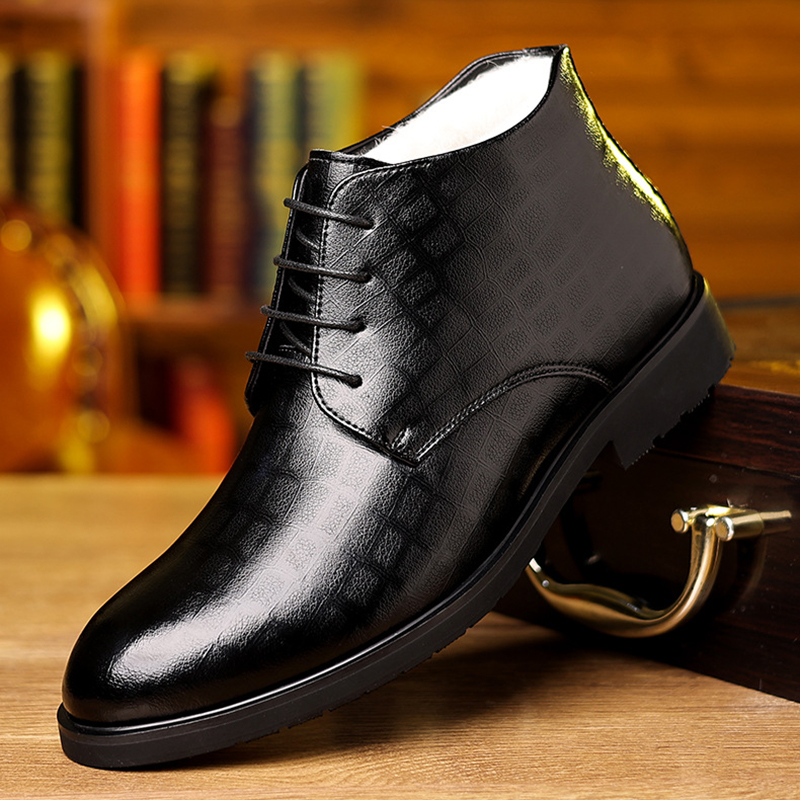 Men Formal Wear With Boots - Bottes en cuir de style britannique