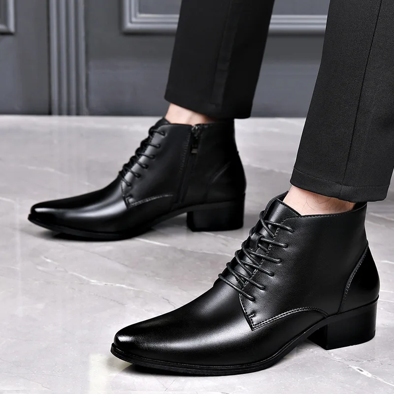 Men Formal Wear With Boots - Hommes décontracté bureau d'affaires robe formelle
