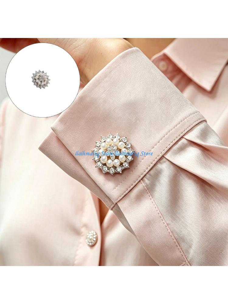 Mens Formal Look - Boutons manchette flocon neige 573B, avec