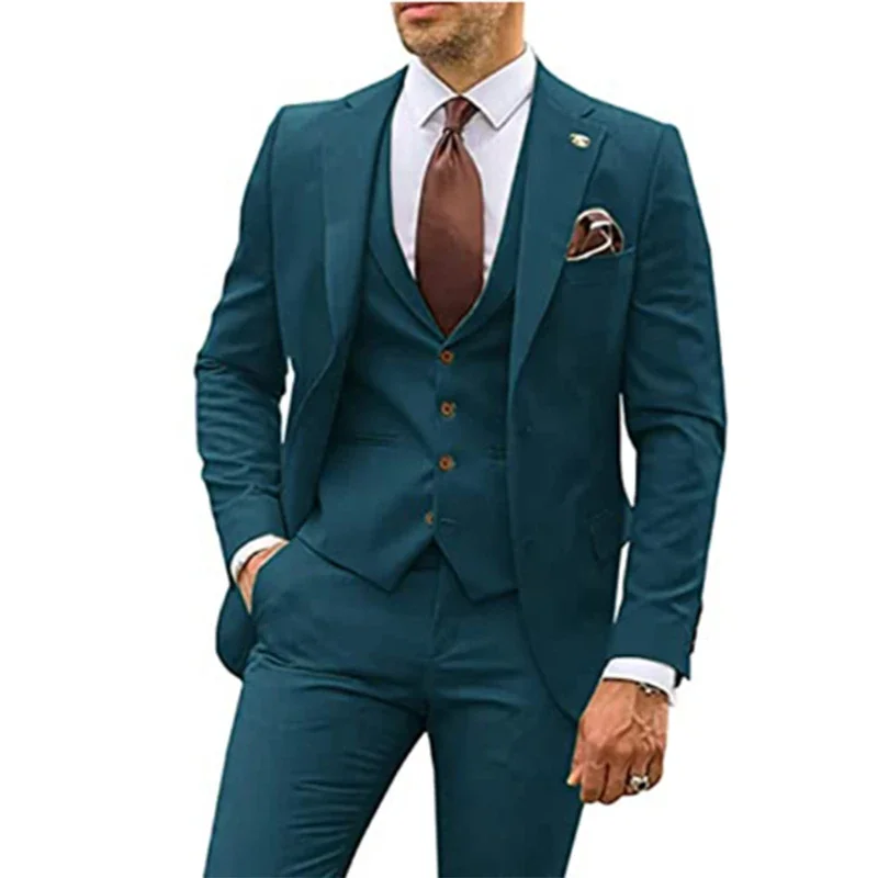 Men Formal Party Wear Dress - Costume 3 pièces ajusté pour homme