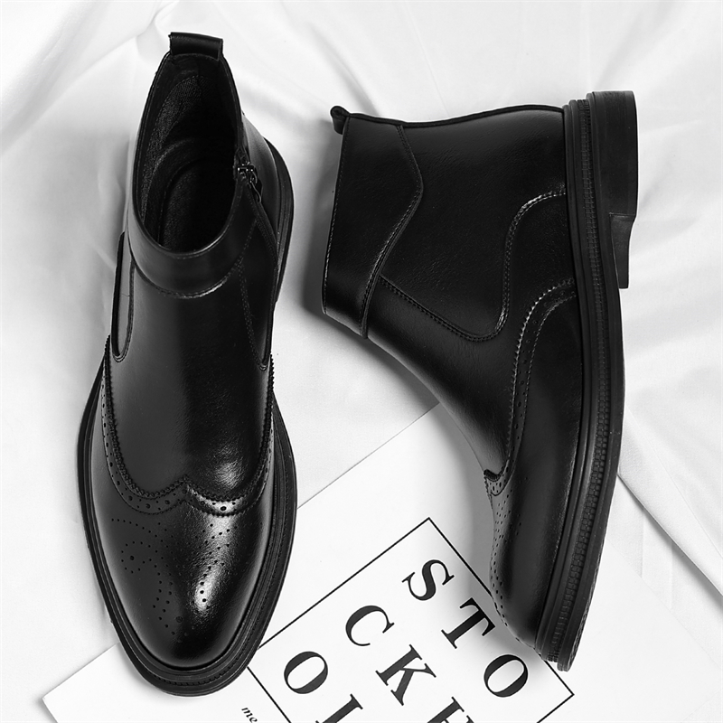 Bottes hautes d'affaires à sem - Men Formal Wear With Boots avis et prix