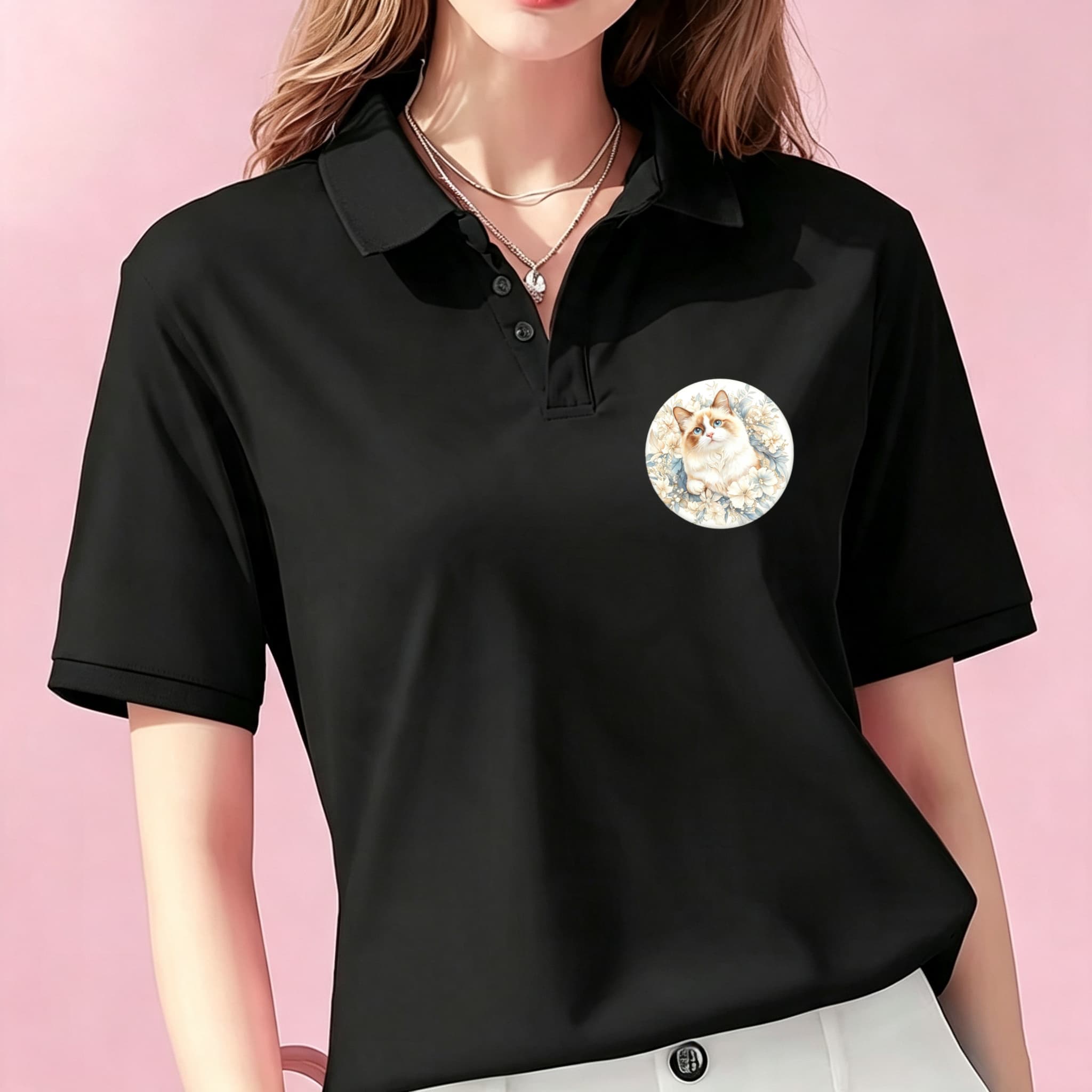 Chemise polo unisexe noire déc - Mens Formal Look avis et prix