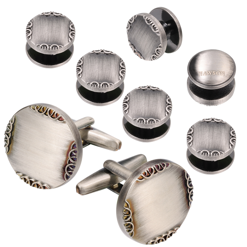 Boutons de manchette et clous  - Cufflinks Silver Set avis et prix