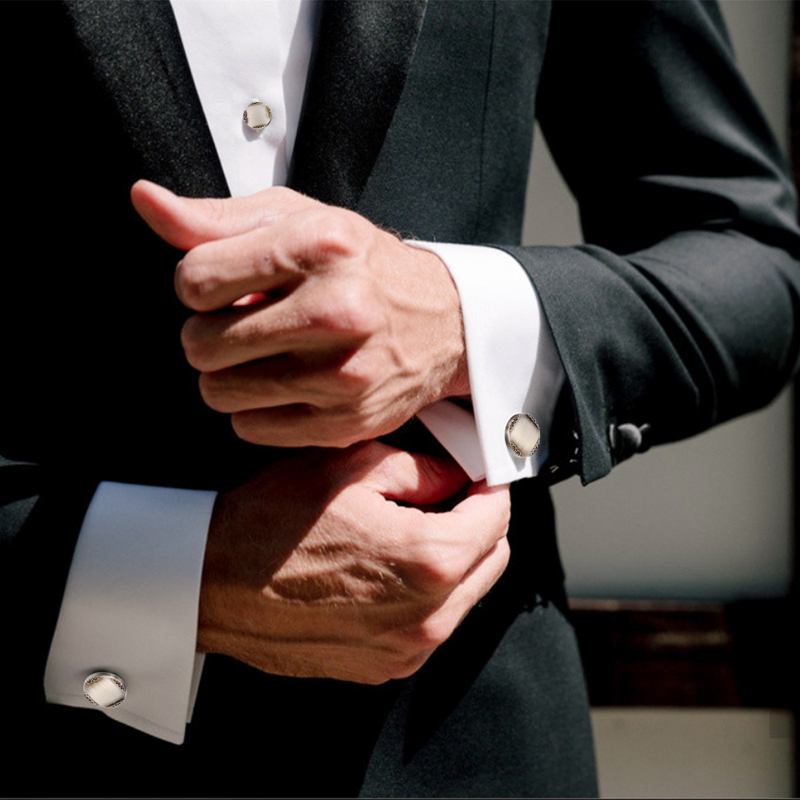Boutons de manchette et clous  - Cufflinks Silver Set avis et prix