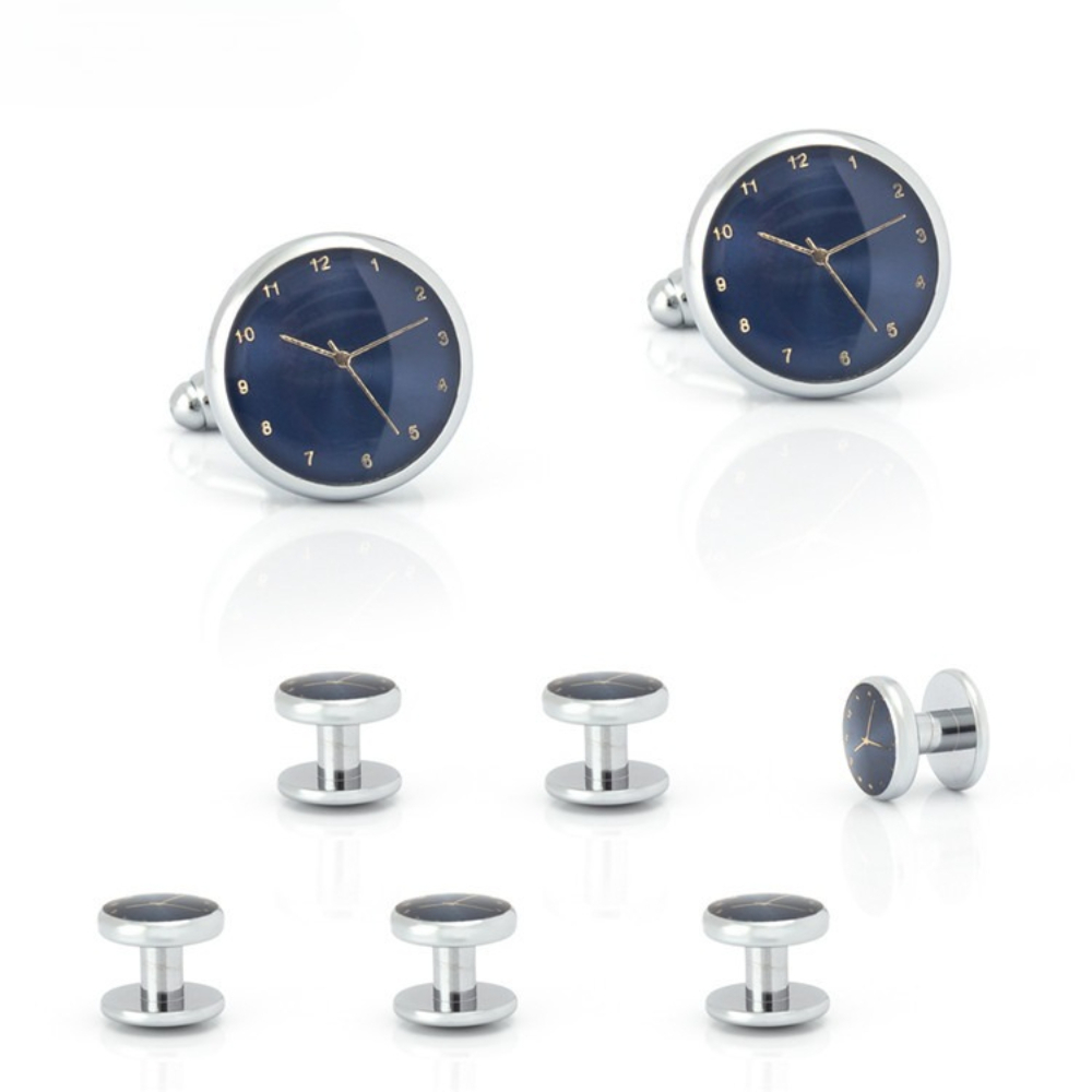 Time Aesthetics Ensemble de 6  - Cufflinks Silver Set avis et prix
