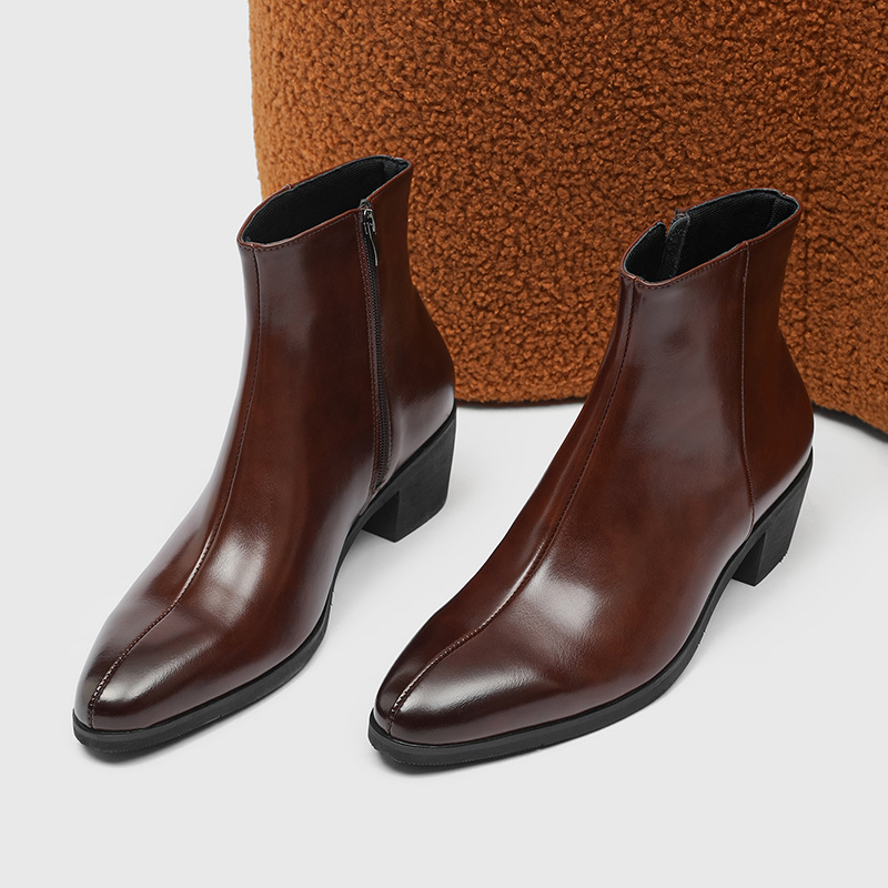 Nouvelles chaussures en cuir v - Men Formal Wear With Boots avis et prix