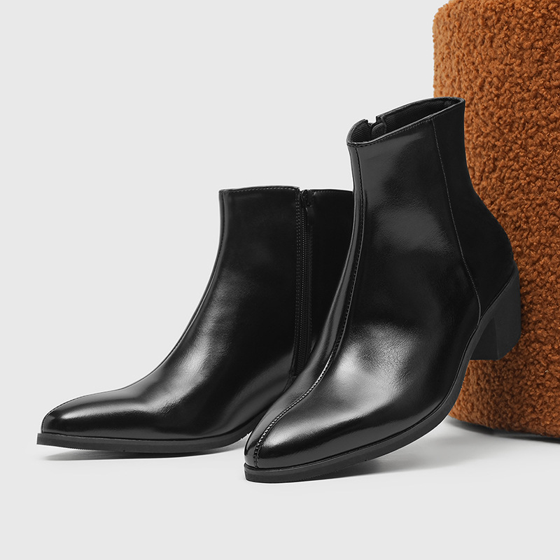 Nouvelles chaussures en cuir v - Men Formal Wear With Boots avis et prix