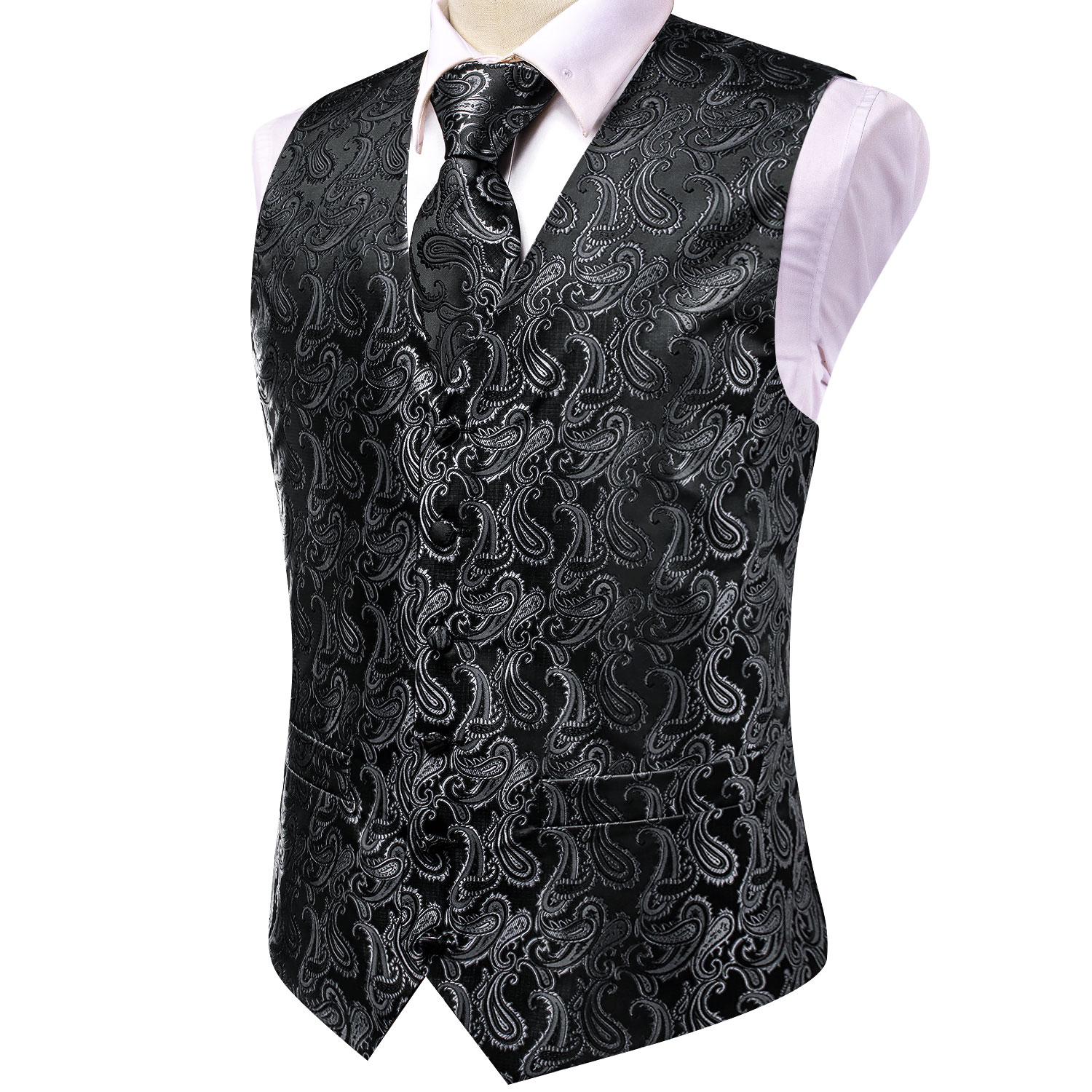 Ensemble complet de gilet en j - Cufflinks Silver Set avis et prix