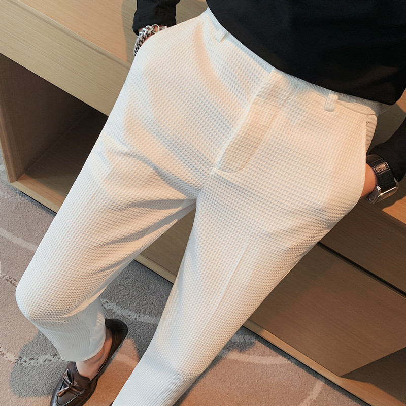 Pantalon gaufré extensible pou - Men'S Formal Attire avis et prix