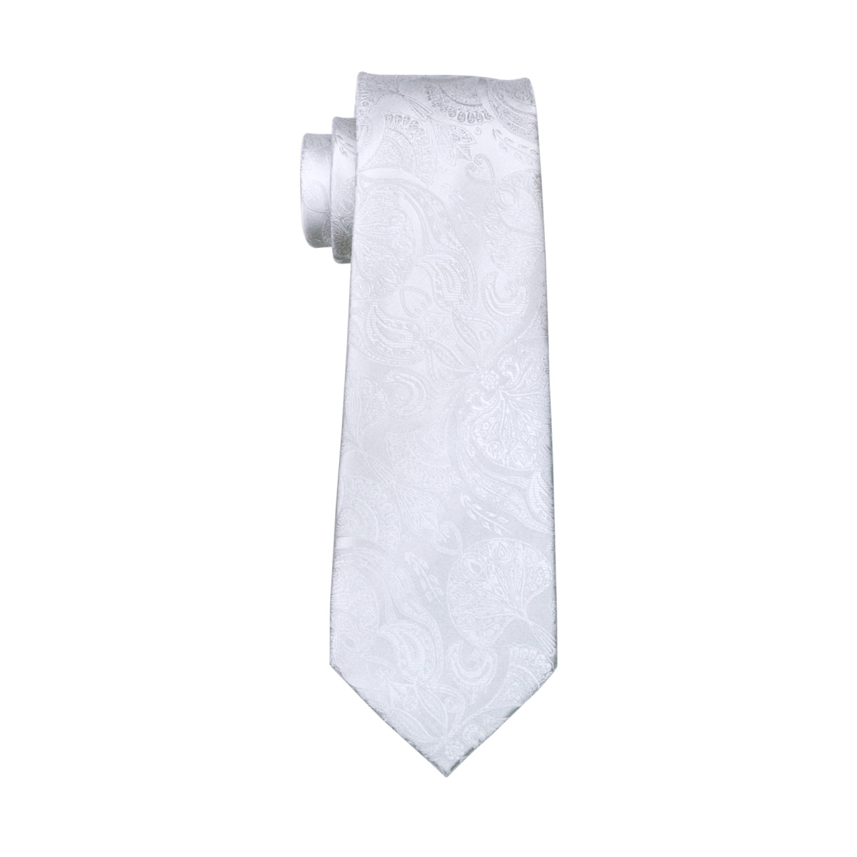 FA-393 hommes cravate blanc Pa - Cufflinks Silver Set avis et prix