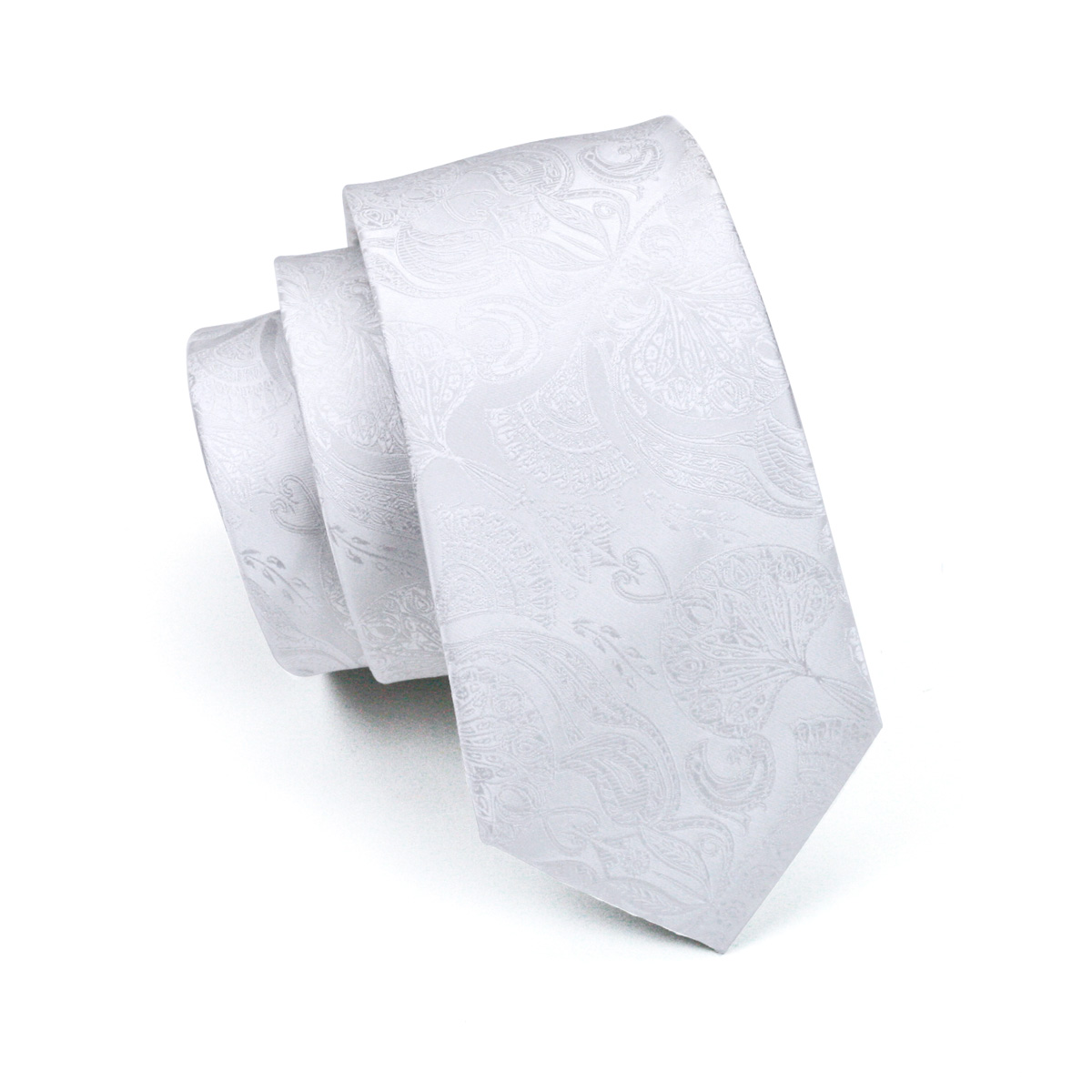FA-393 hommes cravate blanc Pa - Cufflinks Silver Set avis et prix