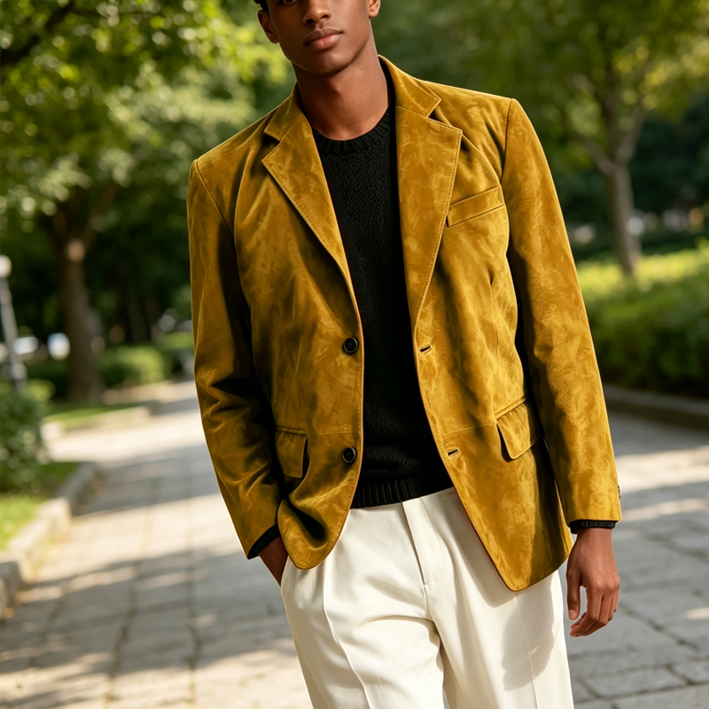Blazer rétro pour homme en dai - Formal Men Party Wear Jacket avis et prix
