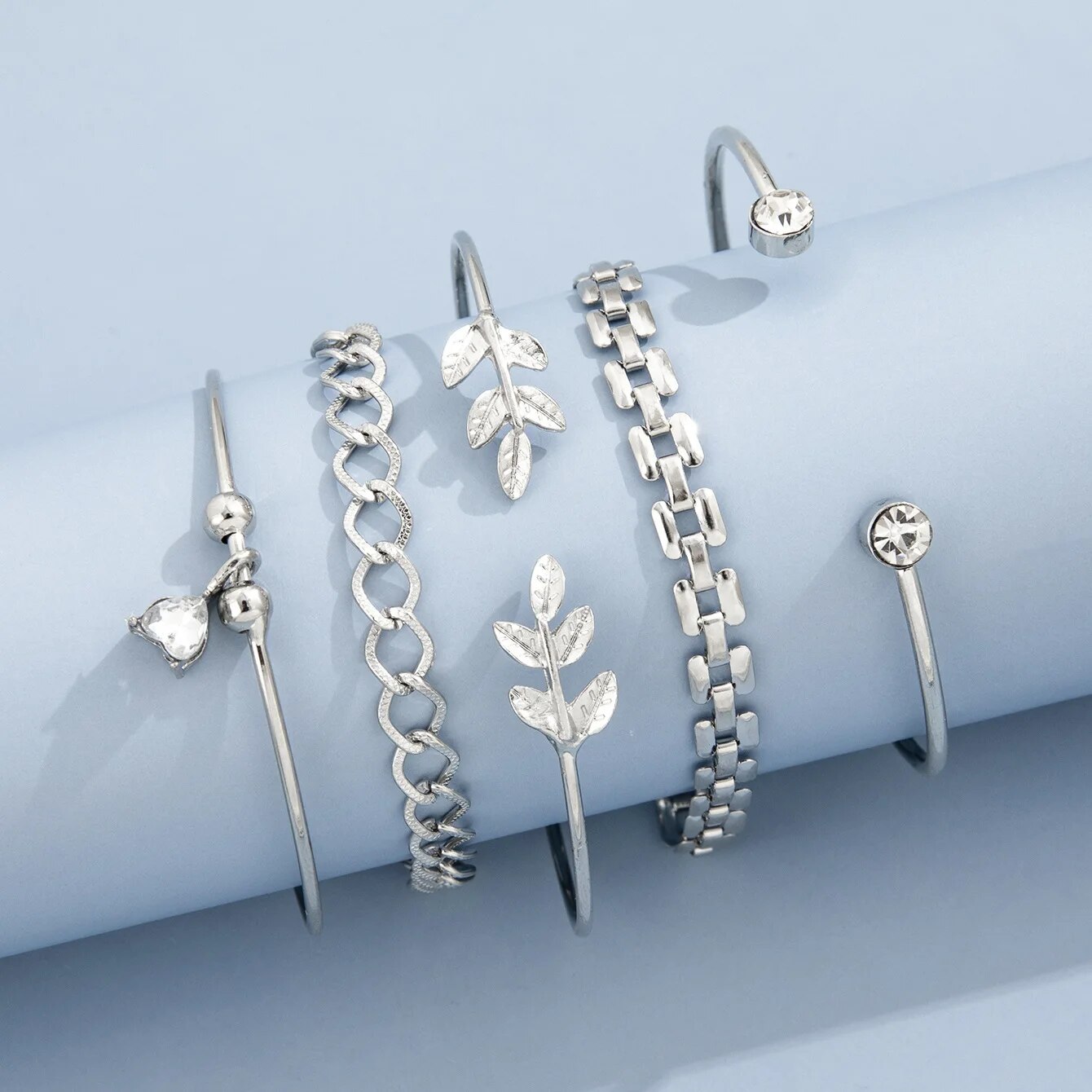 Ensemble de bracelets de feuil - Cufflinks Silver Set avis et prix