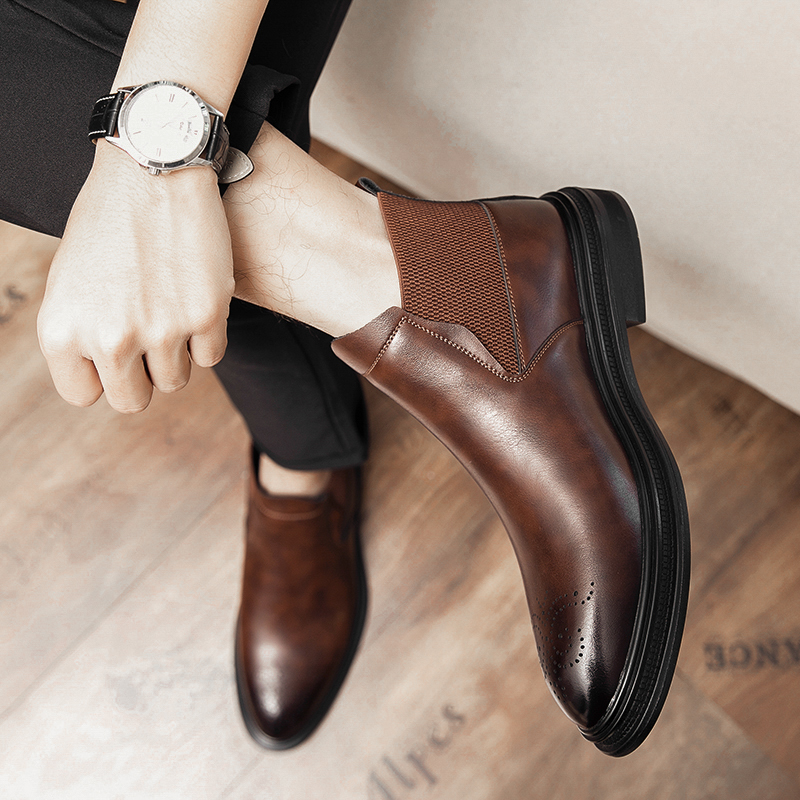 Les chaussures montantes en cu - Men Formal Wear With Boots avis et prix