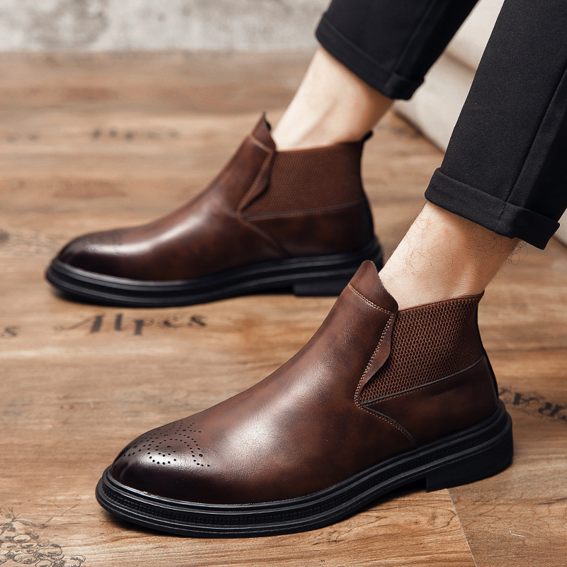 Les chaussures montantes en cu - Men Formal Wear With Boots avis et prix