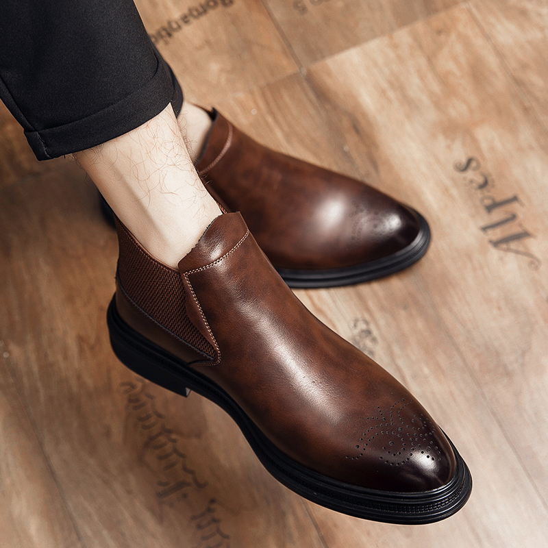 Les chaussures montantes en cu - Men Formal Wear With Boots avis et prix
