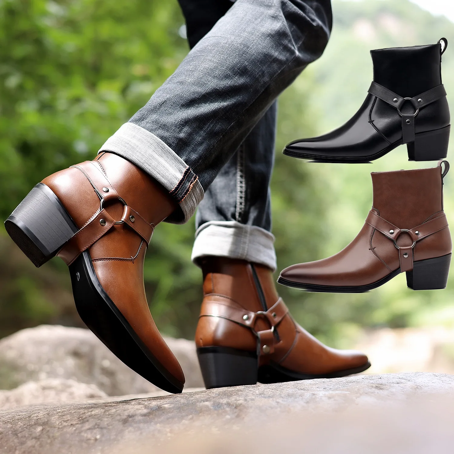 Bottes de chevalier de Cowboy  - Men Formal Wear With Boots avis et prix
