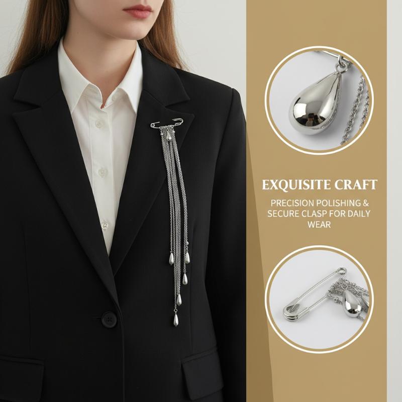 Broche élégante en forme de go - Mens Formal Look avis et prix