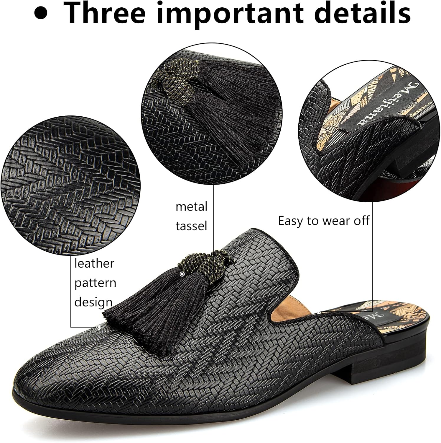 Pantoufles en cuir respirantes - Men'S Formal Wear Slippers avis et prix