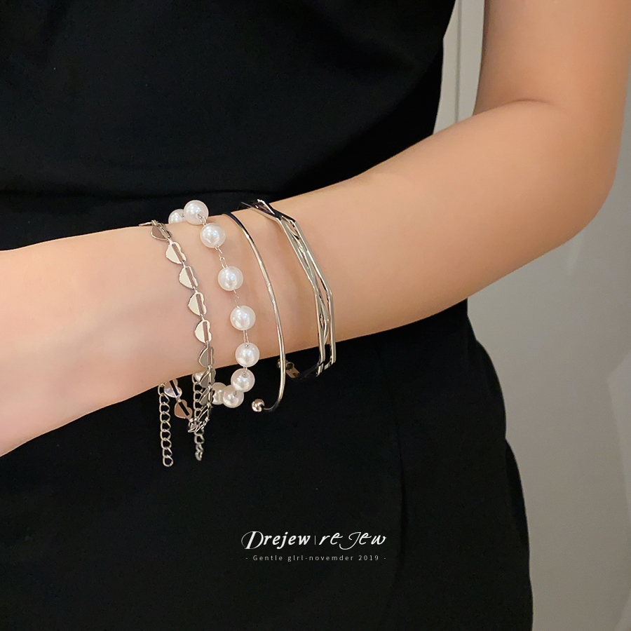 DREJEW Ensemble de 4 bracelets - Cufflinks Silver Set avis et prix