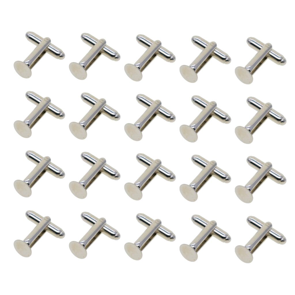 Boutons de manchette en plaque - Cufflinks Silver Set avis et prix