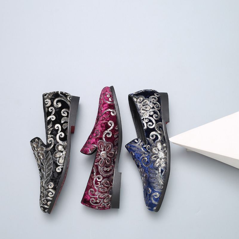 Mocassins en velours pour homm - Men'S Formal Wear Slippers avis et prix