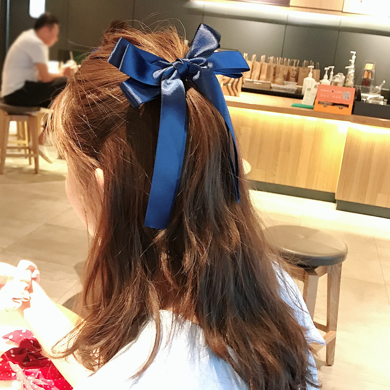 Élastique à cheveux en satin à - Satin Bow Tie avis et prix